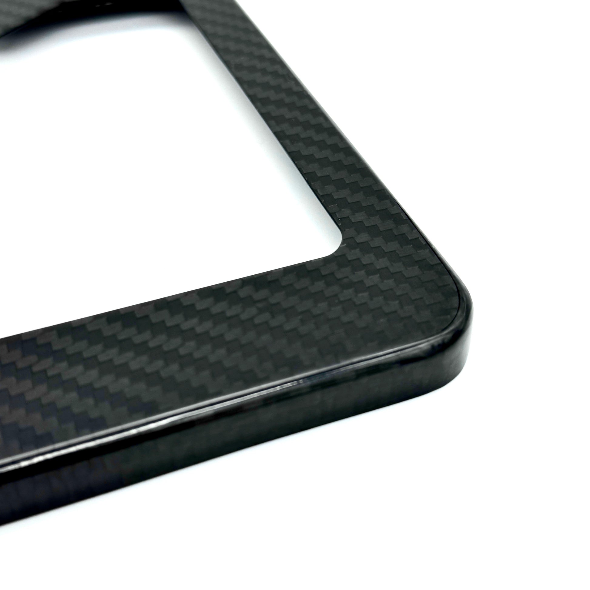 JDC Dry Carbon Fiber License Plate Frames (Gloss, Matte, & Forged) - Graveyard Performance