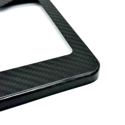 JDC Dry Carbon Fiber License Plate Frames (Gloss, Matte, & Forged) - Graveyard Performance