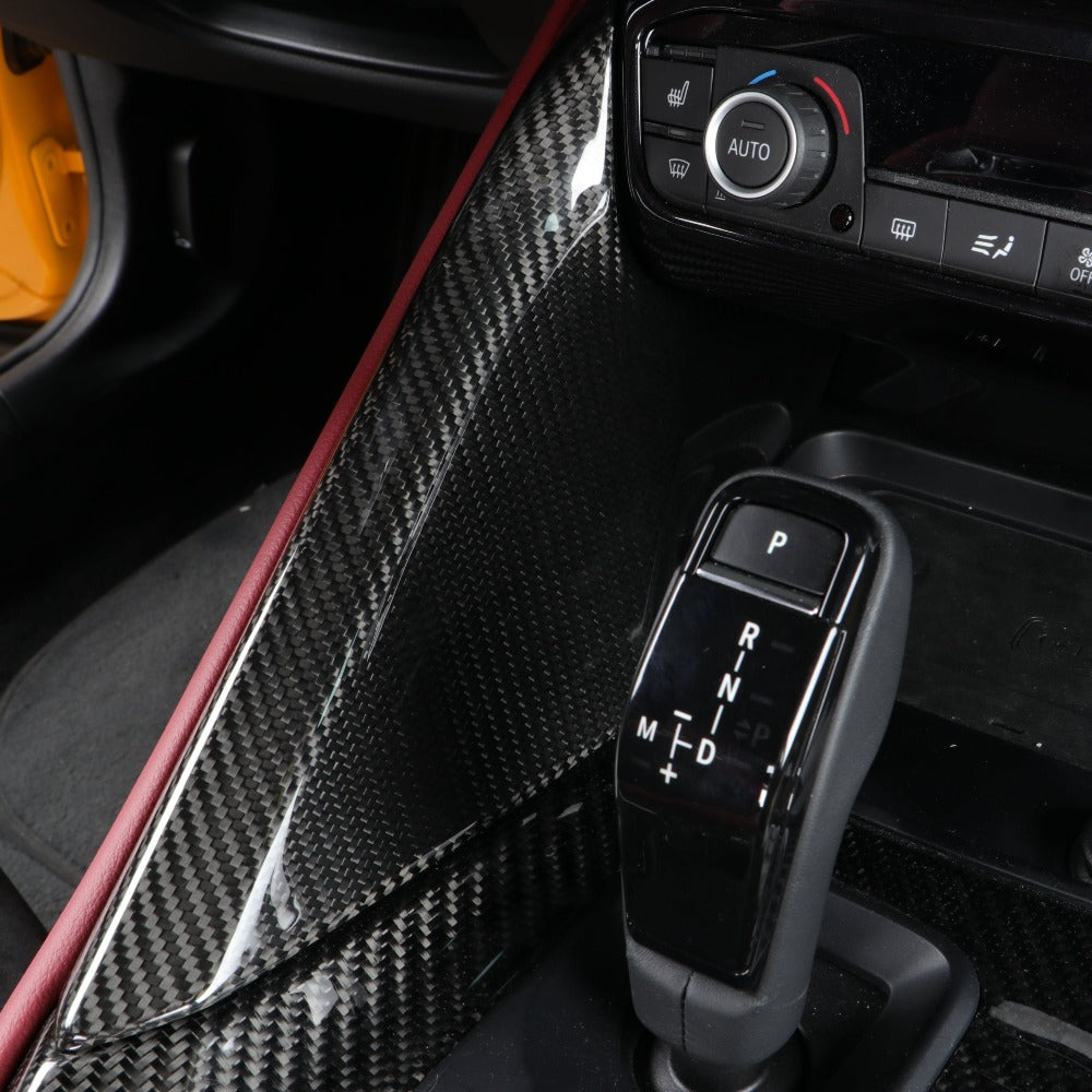 Toyota Supra MKV A90/A91 Carbon Fiber Side Console Cover - Palenon Performance - Graveyard Performance