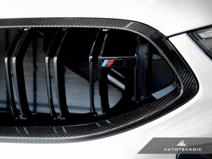 AutoTecknic Replacement Dry Carbon Grille Surround - F9X M8 - Graveyard Performance
