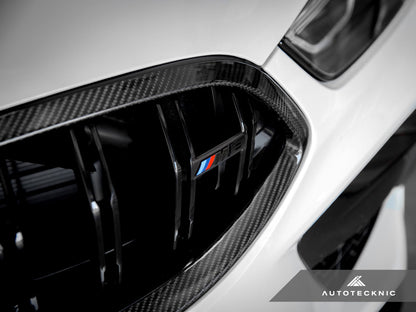 AutoTecknic Replacement Dry Carbon Grille Surround - F9X M8 - Graveyard Performance