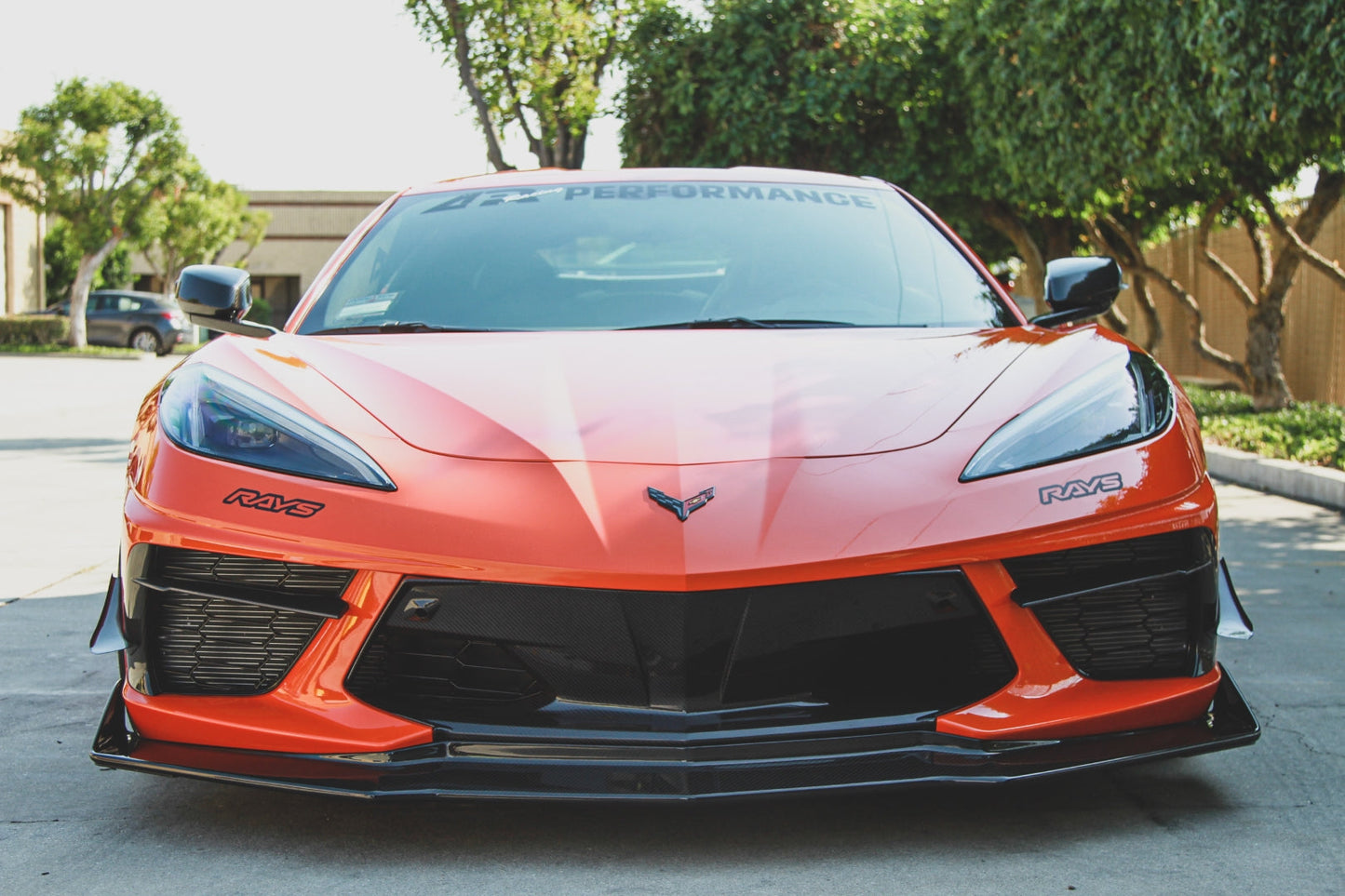 GARAGE SALE - Carbon Fiber Front Bumper Center Bezels Chevrolet Corvette C8