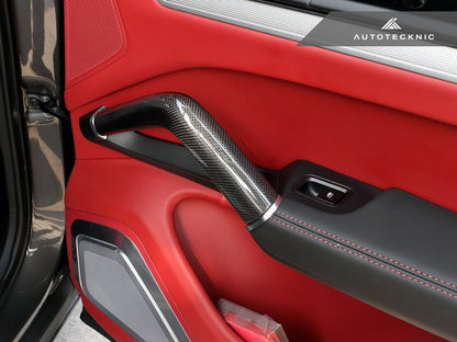 AutoTecknic Carbon Fiber Interior Handle Set - Porsche 9Y0 Cayenne 2019-2025 - Graveyard Performance