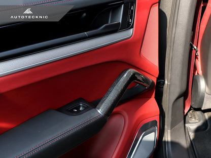AutoTecknic Carbon Fiber Interior Handle Set - Porsche 9Y0 Cayenne 2019-2025 - Graveyard Performance