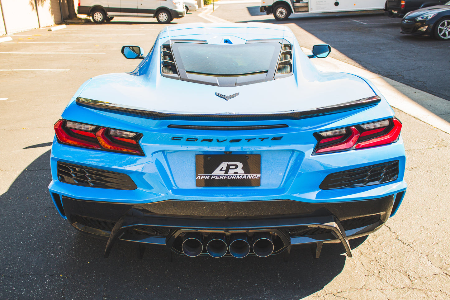 Carbon Fiber Rear Spoiler Delete-Chevrolet Corvette C8 Z06