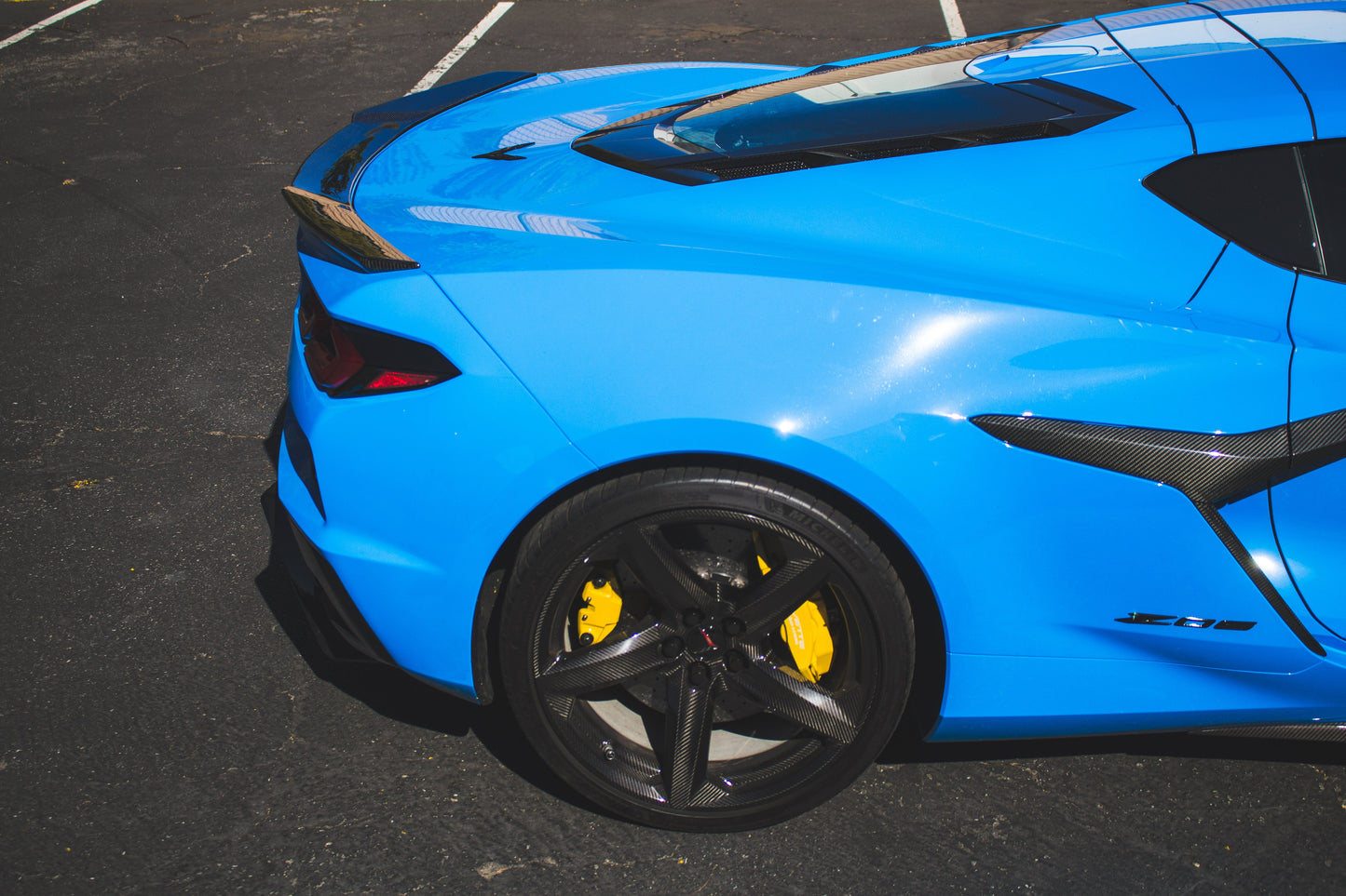 Carbon Fiber Rear Spoiler Delete-Chevrolet Corvette C8 Z06