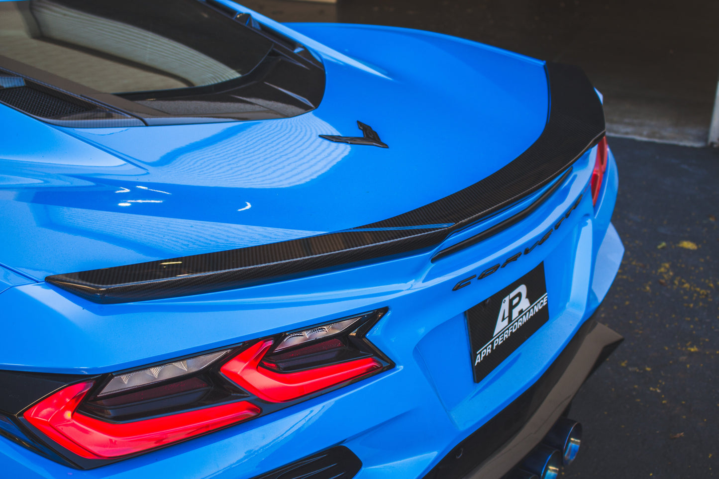 Carbon Fiber Rear Spoiler Delete-Chevrolet Corvette C8 Z06