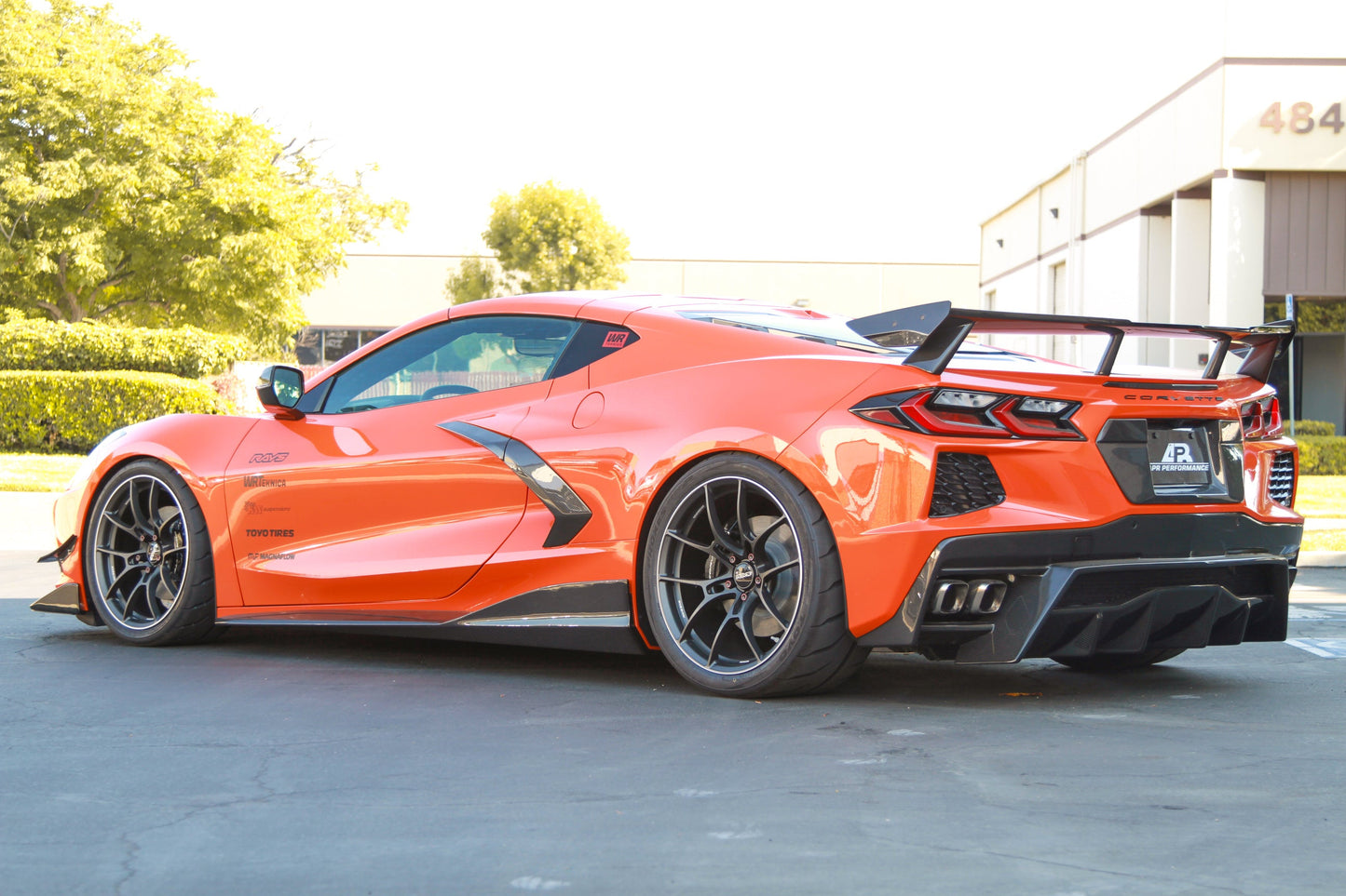 APR Performance Chevrolet Corvette C8 Carbon Fiber License Plate Backing