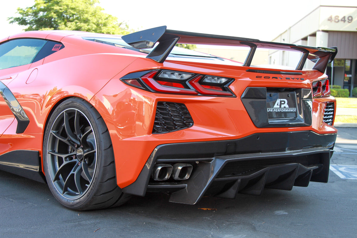APR Performance Chevrolet Corvette C8 Carbon Fiber Rear Diffuser