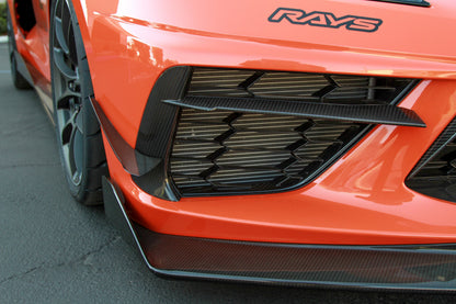 APR Performance Chevrolet Corvette C8 Carbon Fiber Front Bumper Side Bezels