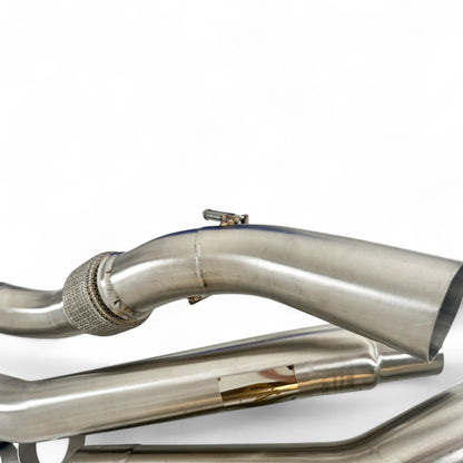 AWD Audi 8Y S3 Race Downpipe & VW MK8 Golf R Race Downpipe - Palenon Performance - Graveyard Performance
