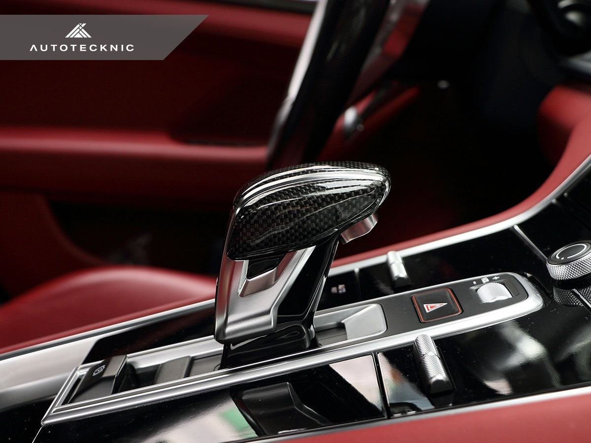 AutoTecknic Carbon Fiber Exclusive Design Shift Lever - Porsche 971 Panamera | 9Y0 Cayenne - Graveyard Performance