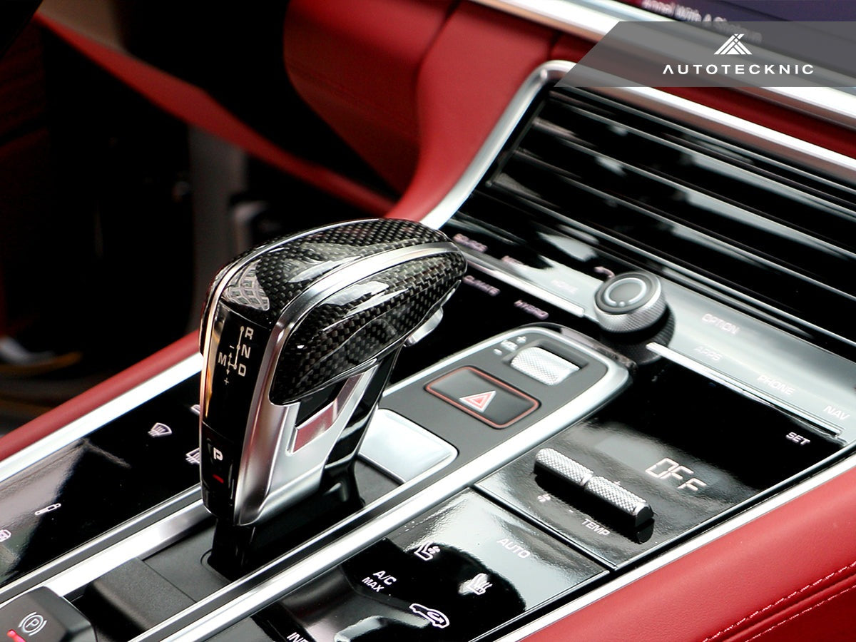 AutoTecknic Carbon Fiber Exclusive Design Shift Lever - Porsche 971 Panamera | 9Y0 Cayenne - Graveyard Performance