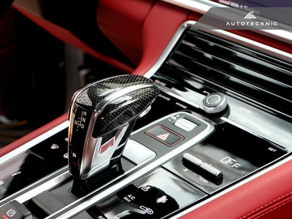 AutoTecknic Carbon Fiber Exclusive Design Shift Lever - Porsche 971 Panamera | 9Y0 Cayenne - Graveyard Performance