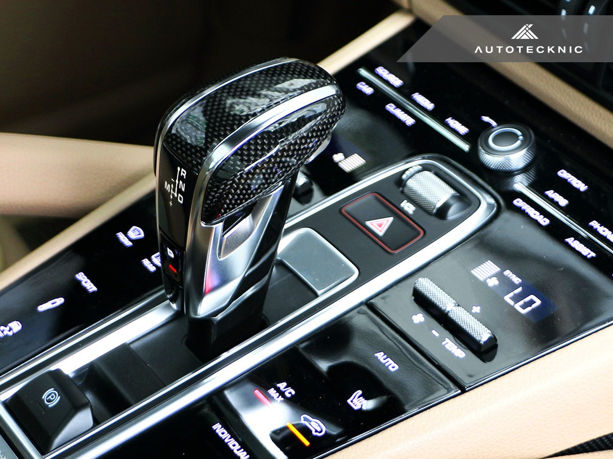 AutoTecknic Carbon Fiber Exclusive Design Shift Lever - Porsche 971 Panamera | 9Y0 Cayenne - Graveyard Performance