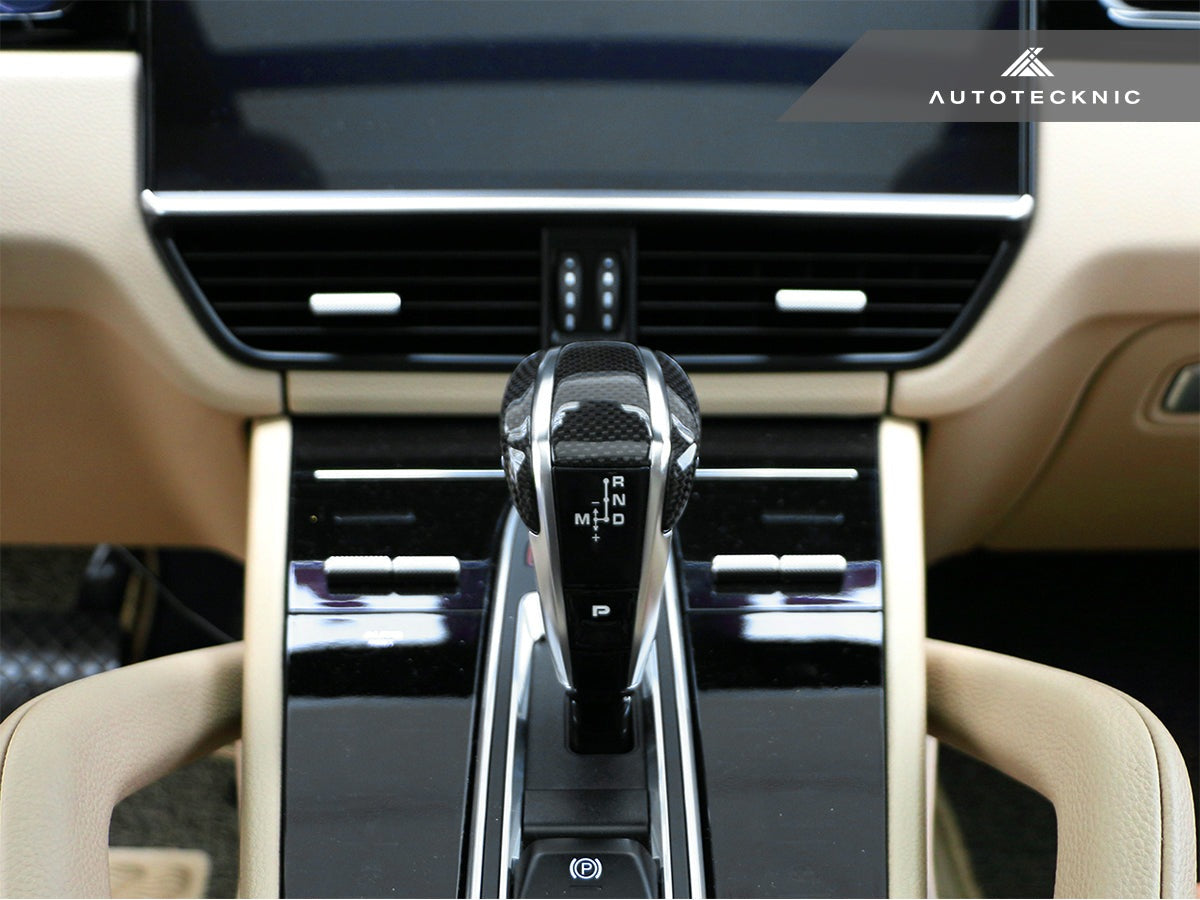 AutoTecknic Carbon Fiber Exclusive Design Shift Lever - Porsche 971 Panamera | 9Y0 Cayenne - Graveyard Performance