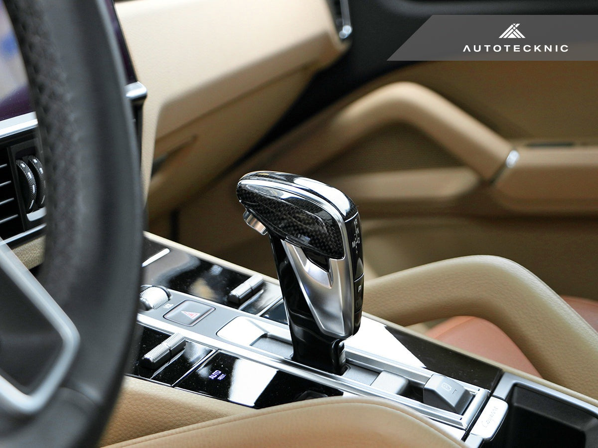 AutoTecknic Carbon Fiber Exclusive Design Shift Lever - Porsche 971 Panamera | 9Y0 Cayenne - Graveyard Performance