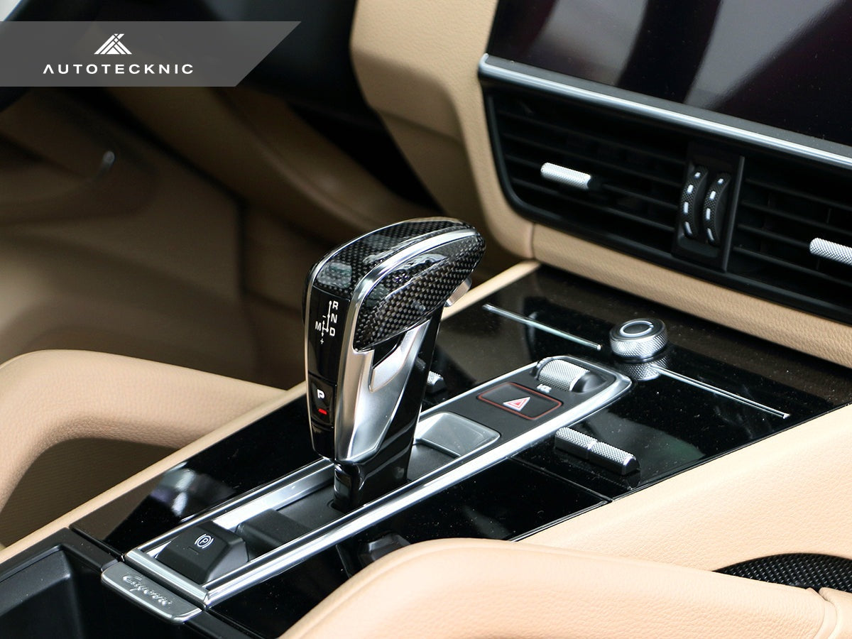 AutoTecknic Carbon Fiber Exclusive Design Shift Lever - Porsche 971 Panamera | 9Y0 Cayenne - Graveyard Performance