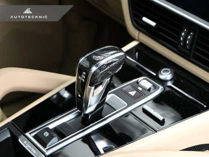 AutoTecknic Carbon Fiber Exclusive Design Shift Lever - Porsche 971 Panamera | 9Y0 Cayenne - Graveyard Performance