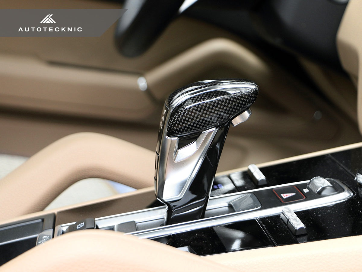 AutoTecknic Carbon Fiber Exclusive Design Shift Lever - Porsche 971 Panamera | 9Y0 Cayenne - Graveyard Performance