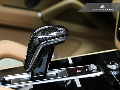 AutoTecknic Carbon Fiber Gear Selector Cover - Porsche 9Y0 Cayenne 2019-2023 - Graveyard Performance