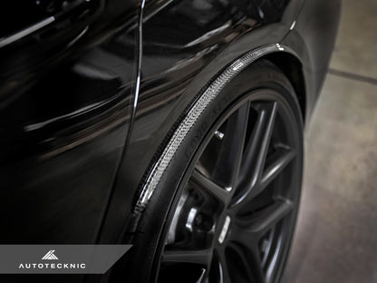 AutoTecknic Carbon Fiber Rear Wheel Arch Extension Set - G30 5-Series - Graveyard Performance