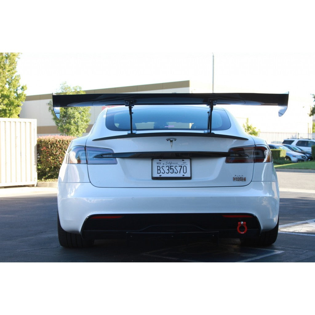 APR Performance Tesla Model S Plaid GTC500 71" Carbon Fiber Adjustable Wing 2021 - Up