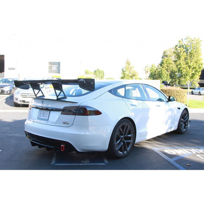 APR Performance Tesla Model S Plaid GTC500 71" Carbon Fiber Adjustable Wing 2021 - Up