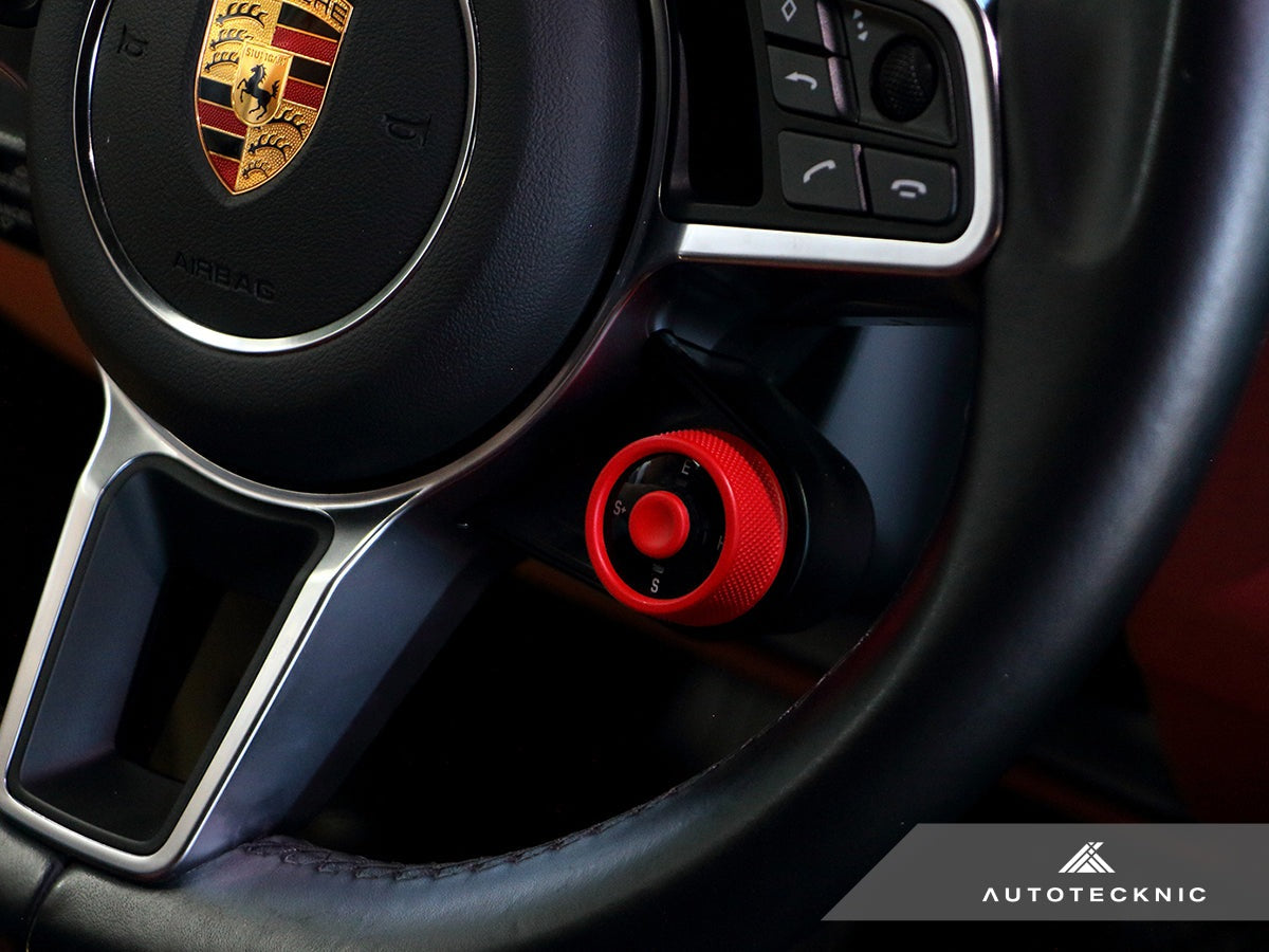 AutoTecknic Painted Drive Mode Selector Switch Dial - Porsche - Graveyard Performance