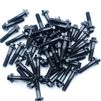M7 × 32mm Titanium 3-Piece Wheel Assembly Hardware - Graveyard Performance