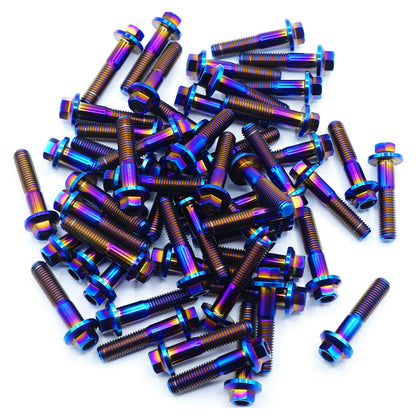 M8 × 32mm Titanium 3-Piece Wheel Assembly Hardware - Graveyard Performance
