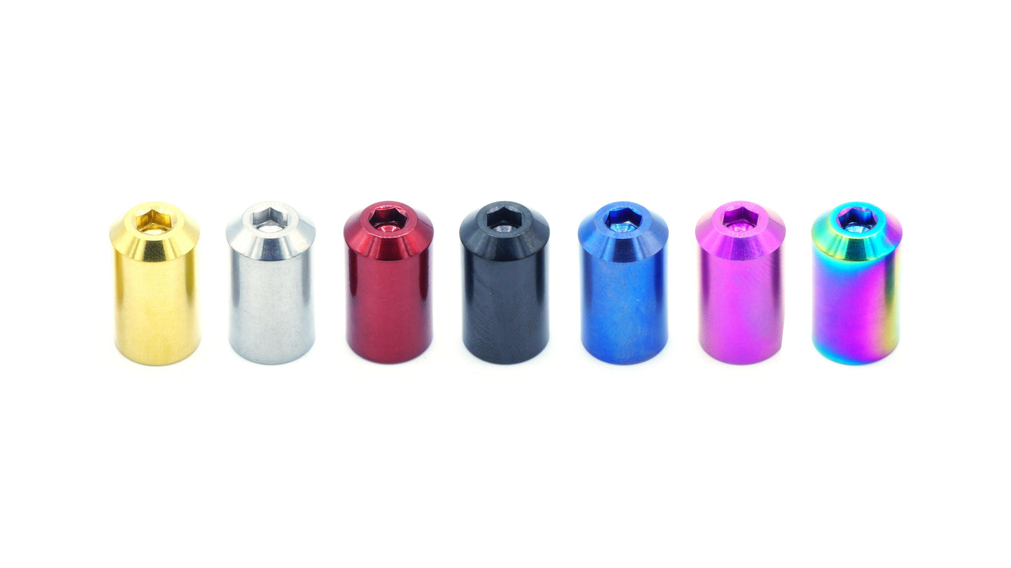 Titanium Bullet Valve Stem Caps - Graveyard Performance
