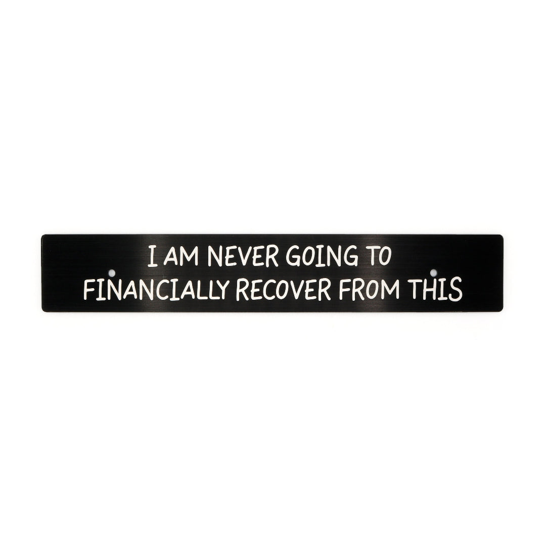 Billetworkz "Financially Recover" License Plate Delete - Graveyard Performance