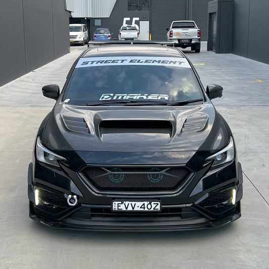 JDMuscle [22-25 WRX] Carbon Fiber V2  Front Bumper Lip