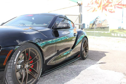JDMuscle [20-24 Supra] Carbon Fiber Side Skirts -R1 Style