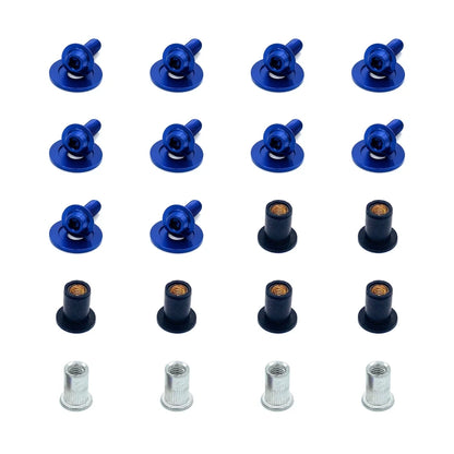 JDC Titanium Battery & Brake Reservoir Panel Plastic Rivet Replacement Kit | Nissan R35 GT-R - Graveyard Performance