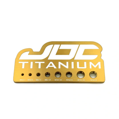 JDC Titanium Bolt Measuring Gauge - The Perfect Tool to Help You Measure Your Bolts! - Graveyard Performance