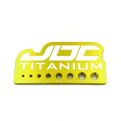 JDC Titanium Bolt Measuring Gauge - The Perfect Tool to Help You Measure Your Bolts! - Graveyard Performance
