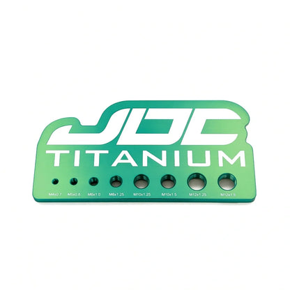 JDC Titanium Bolt Measuring Gauge - The Perfect Tool to Help You Measure Your Bolts! - Graveyard Performance