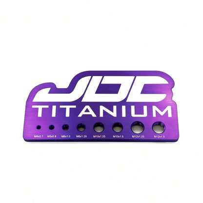 JDC Titanium Bolt Measuring Gauge - The Perfect Tool to Help You Measure Your Bolts! - Graveyard Performance