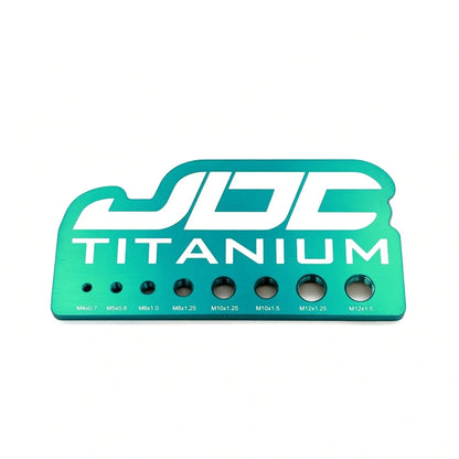 JDC Titanium Bolt Measuring Gauge - The Perfect Tool to Help You Measure Your Bolts! - Graveyard Performance