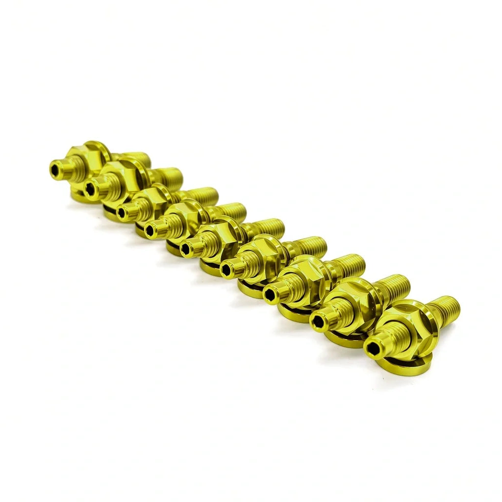 JDC Titanium Exhaust Manifold Stud Kit | Honda/Acura B,D,H,F,J Series Motors - Graveyard Performance