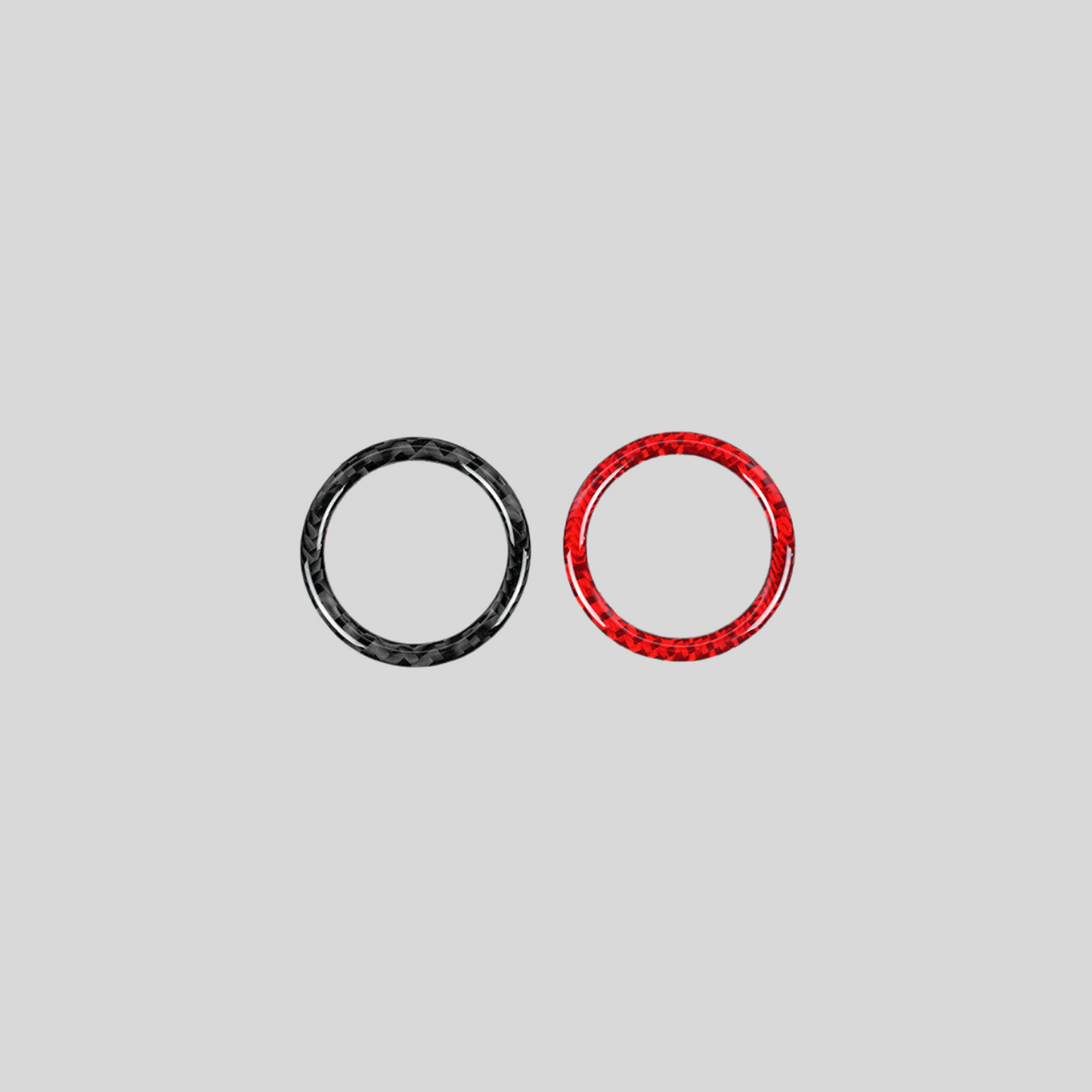 JDMuscle [22-25 WRX] P&S Series Carbon Fiber Trip Reset Button Frame Cover 1 PC | Black Carbon Fiber/ Red Carbon Fiber