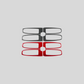 JDMuscle [22-25 WRX] P&S Series Carbon Fiber Window Switch Trim Covers 4 PC | Black Carbon Fiber/ Red Carbon Fiber