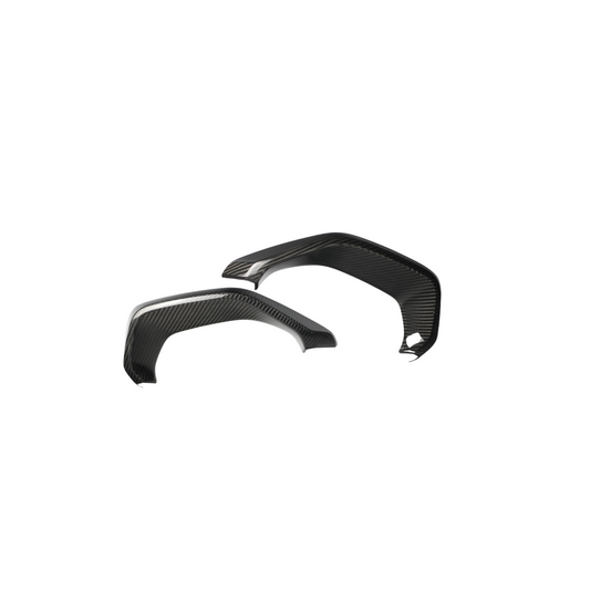 JDMuscle [22-25 WRX] Tanso Dry Carbon Fiber Exhaust Finisher Trim Covers w/ Gloss Finish