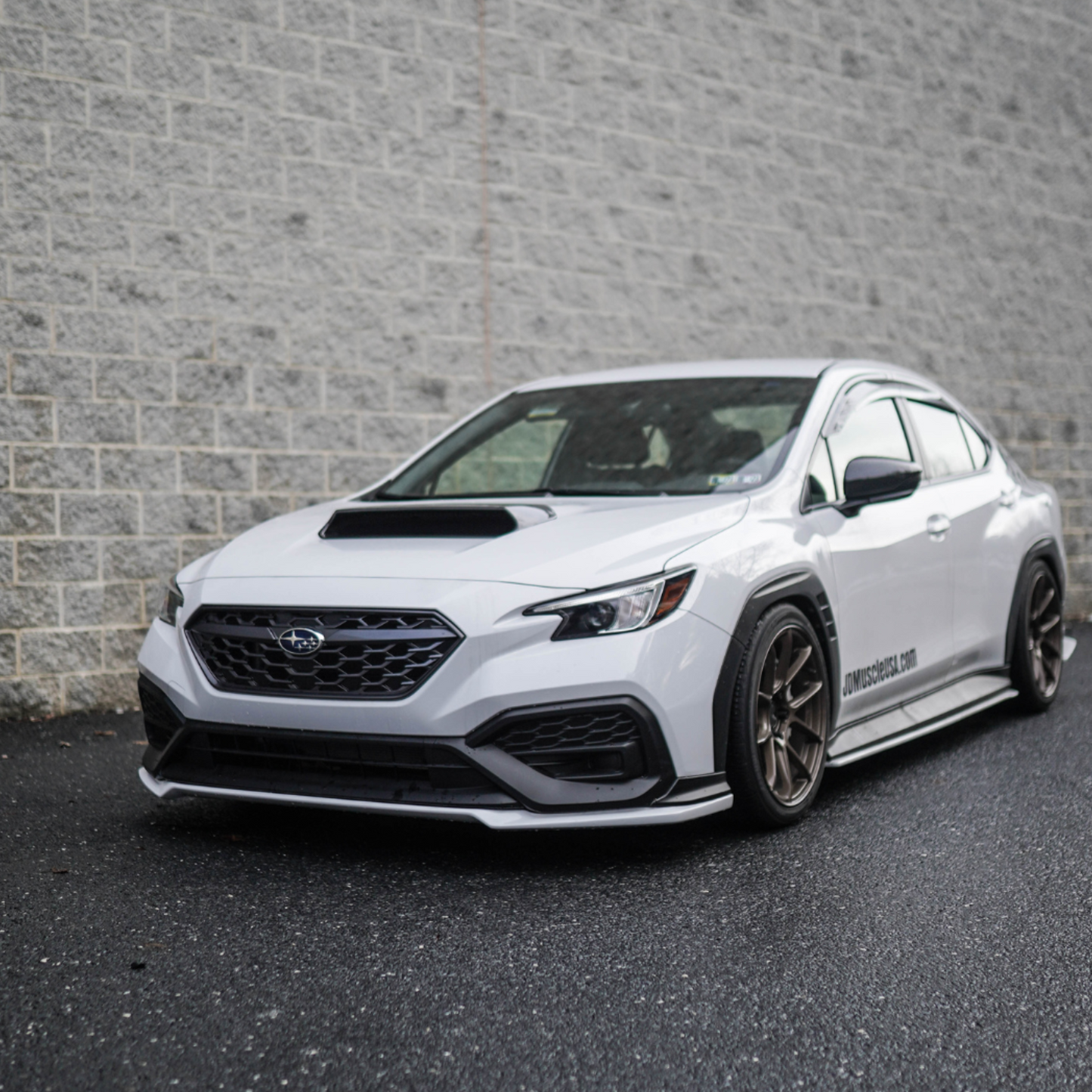 JDMuscle [22-25 WRX] Carbon Fiber Hood Scoop - OE+/ Bulge Style