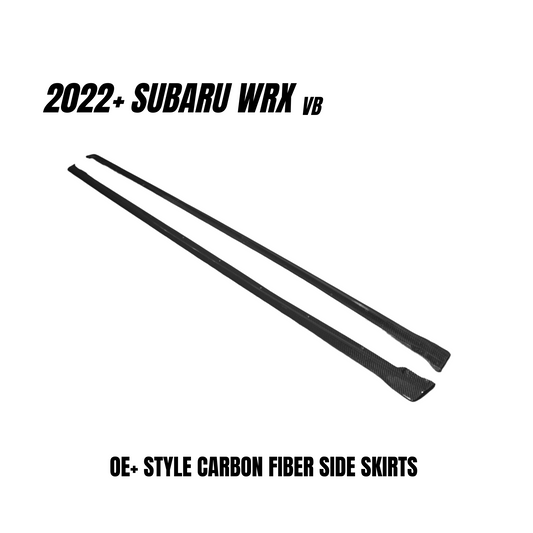 JDMuscle [22-25 WRX] Tanso Carbon Fiber Side Skirts - OE+ Style