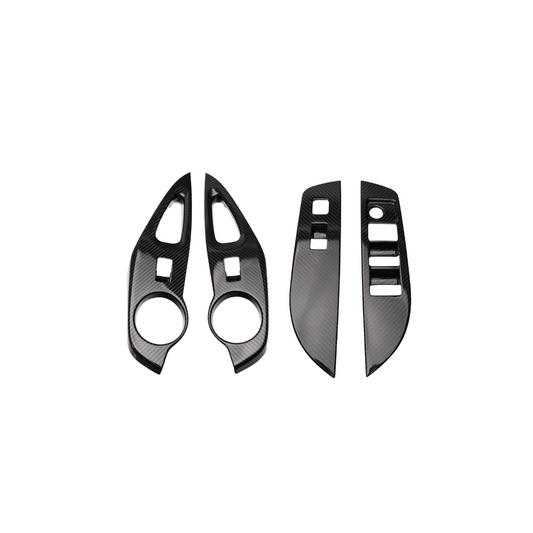 JDMuscle [23-24 Toyota GR Corolla] Carbon Fiber Window Switches (Front&Rear 4 PCS)