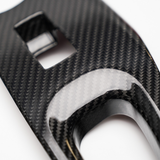 JDMuscle [23-24 Toyota GR Corolla] Carbon Fiber Window Switches (Front&Rear 4 PCS)