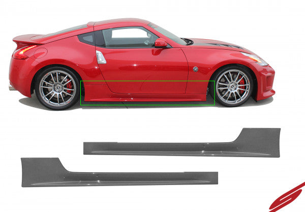 Stillen 370Z Z34 Side Skirt Set Unpainted For 09-20 Nissan 370Z Z34